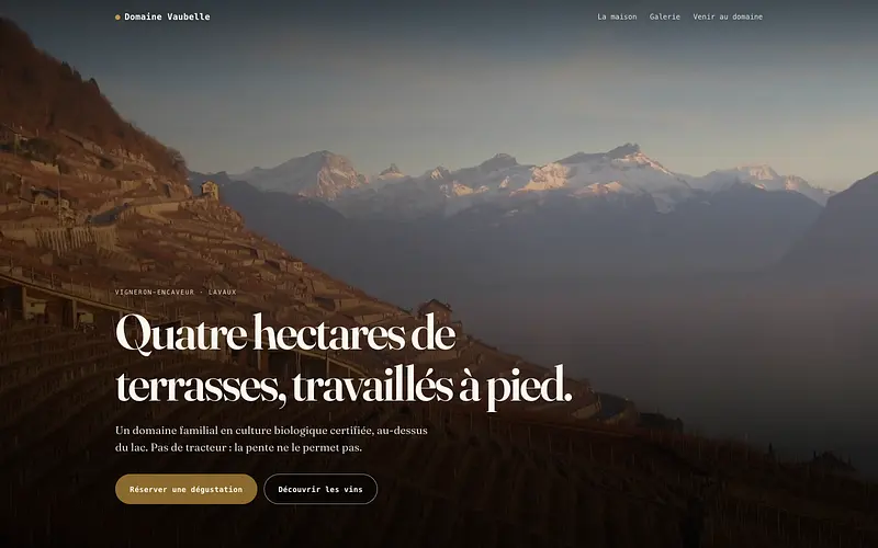 La même section, sur le site reconstruit